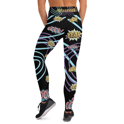 Athletic Authority "Julie Yoga wow Black" A Yoga Leggings