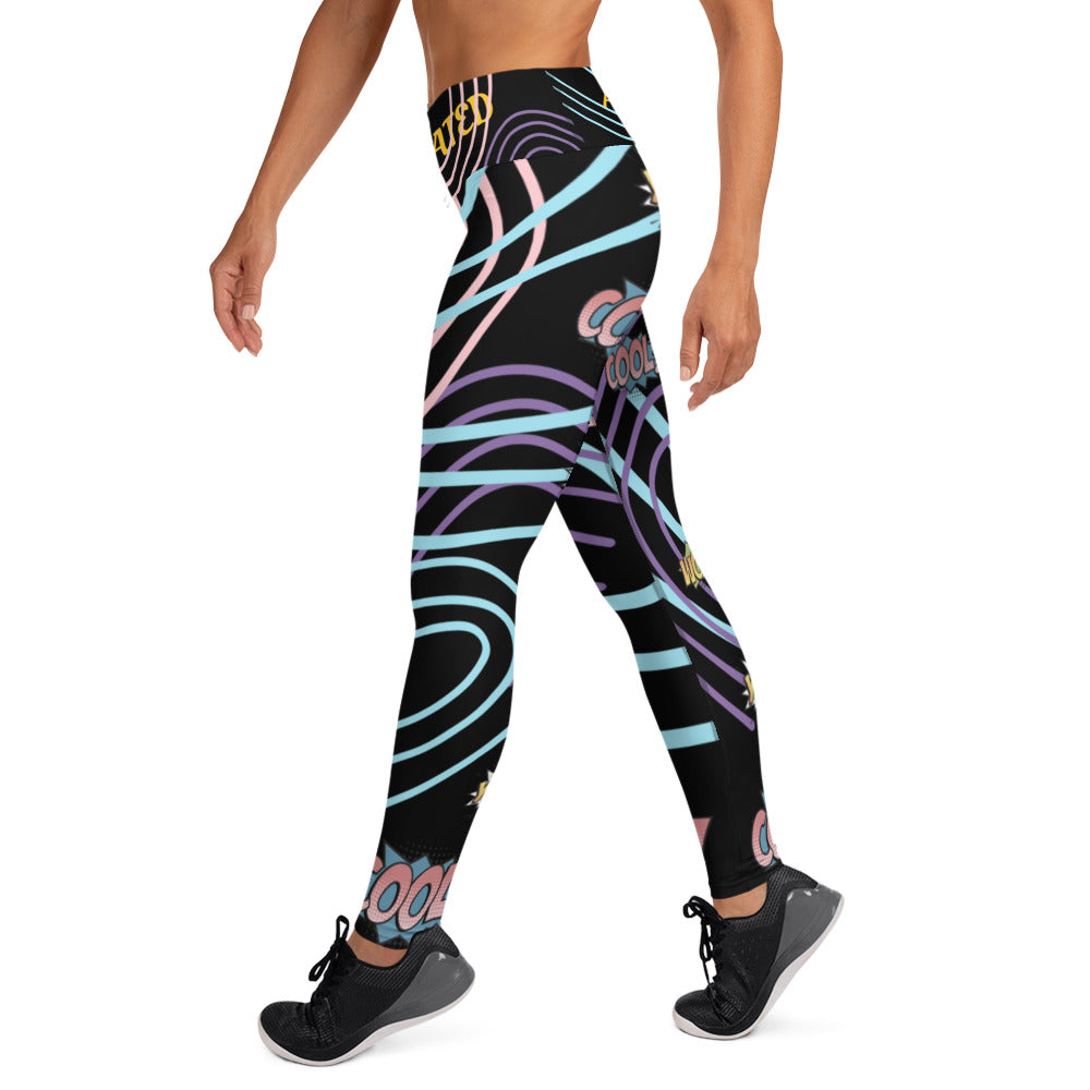 Athletic Authority "Julie Yoga wow Black" A Yoga Leggings