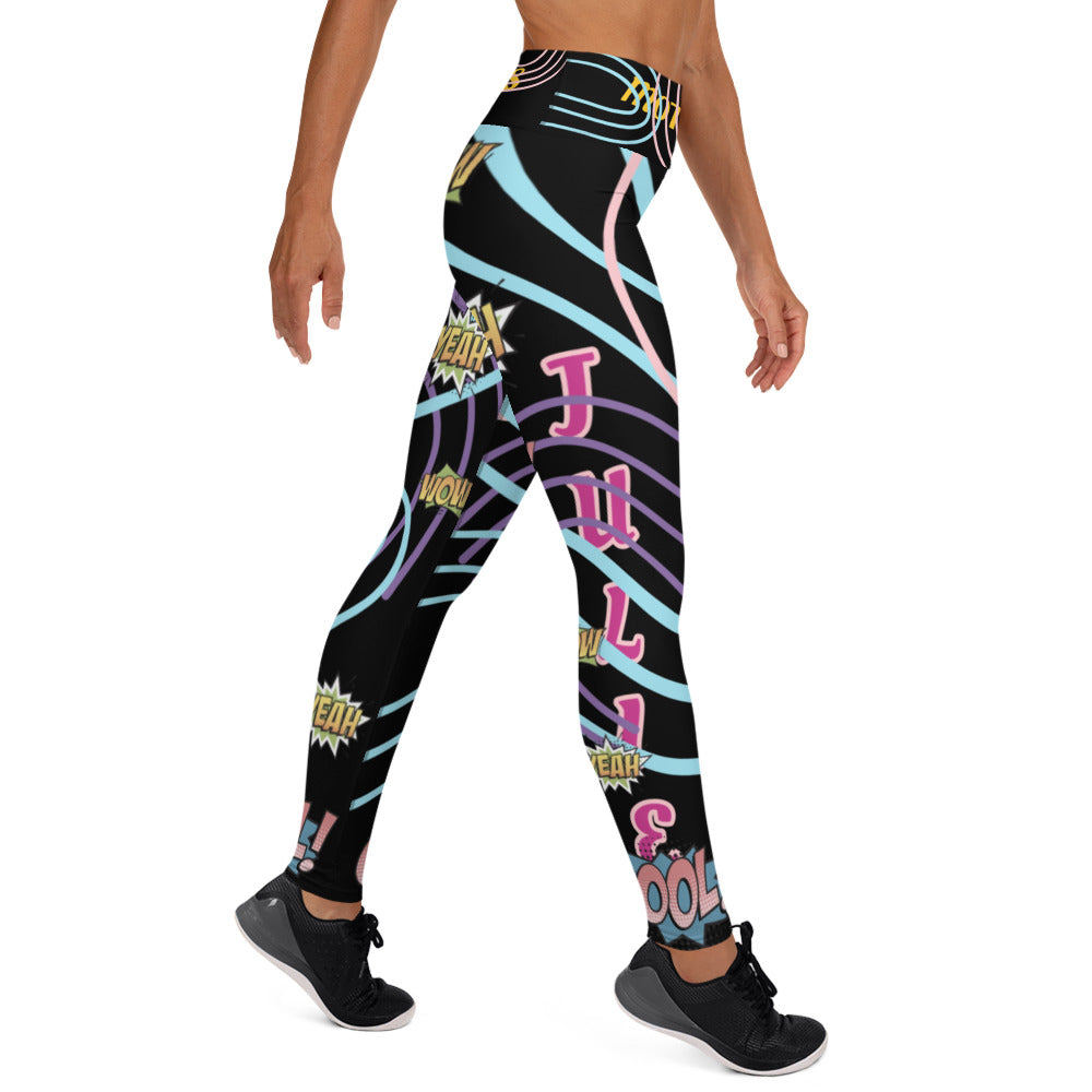 Athletic Authority "Julie Yoga wow Black" A Yoga Leggings