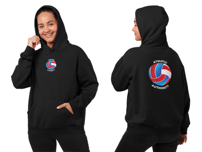 Athletic Authority "Volleyball Red, White and Blue" Unisex Lightweight Hoodie