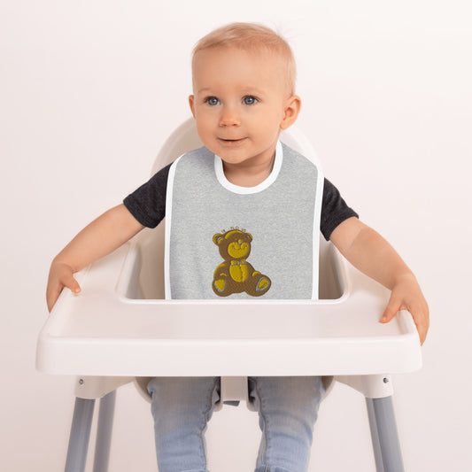 Teddylicious "Berti" Embroidered Baby Bib