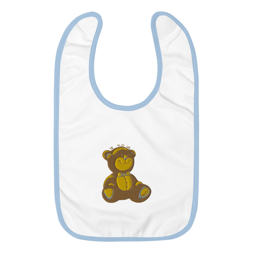 Teddylicious "Berti" Embroidered Baby Bib