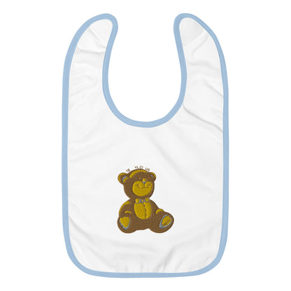 Teddylicious "Berti" Embroidered Baby Bib