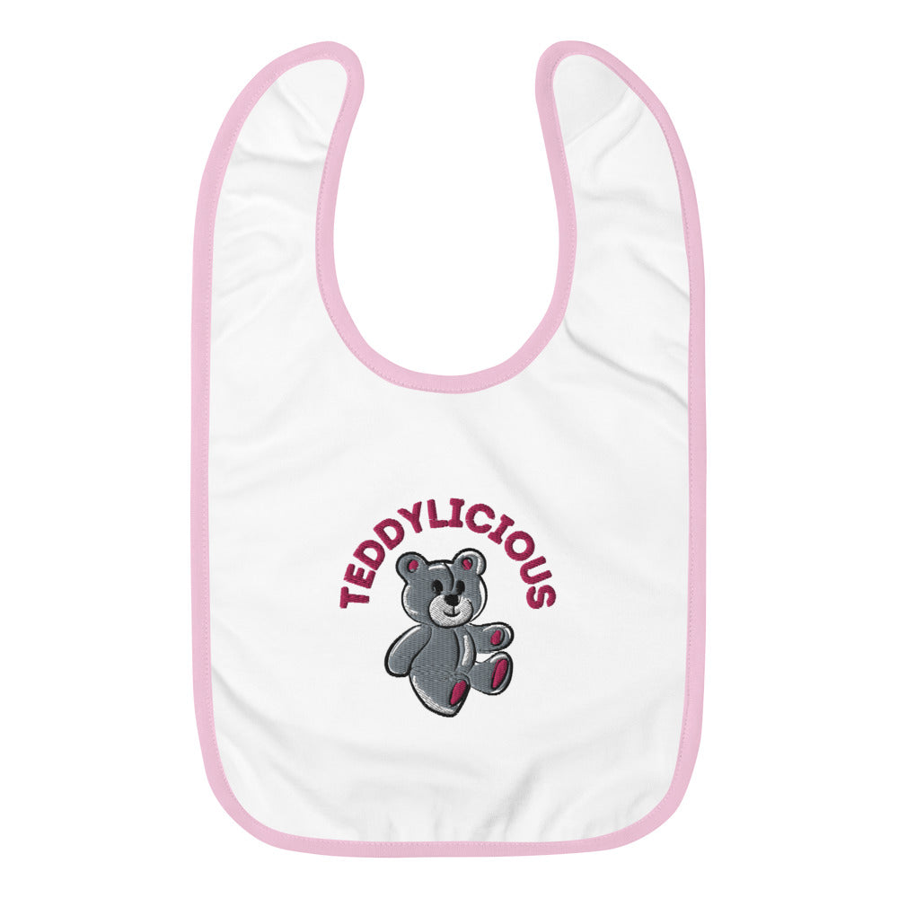 Teddylicious "Logo" Embroidered Baby Bib