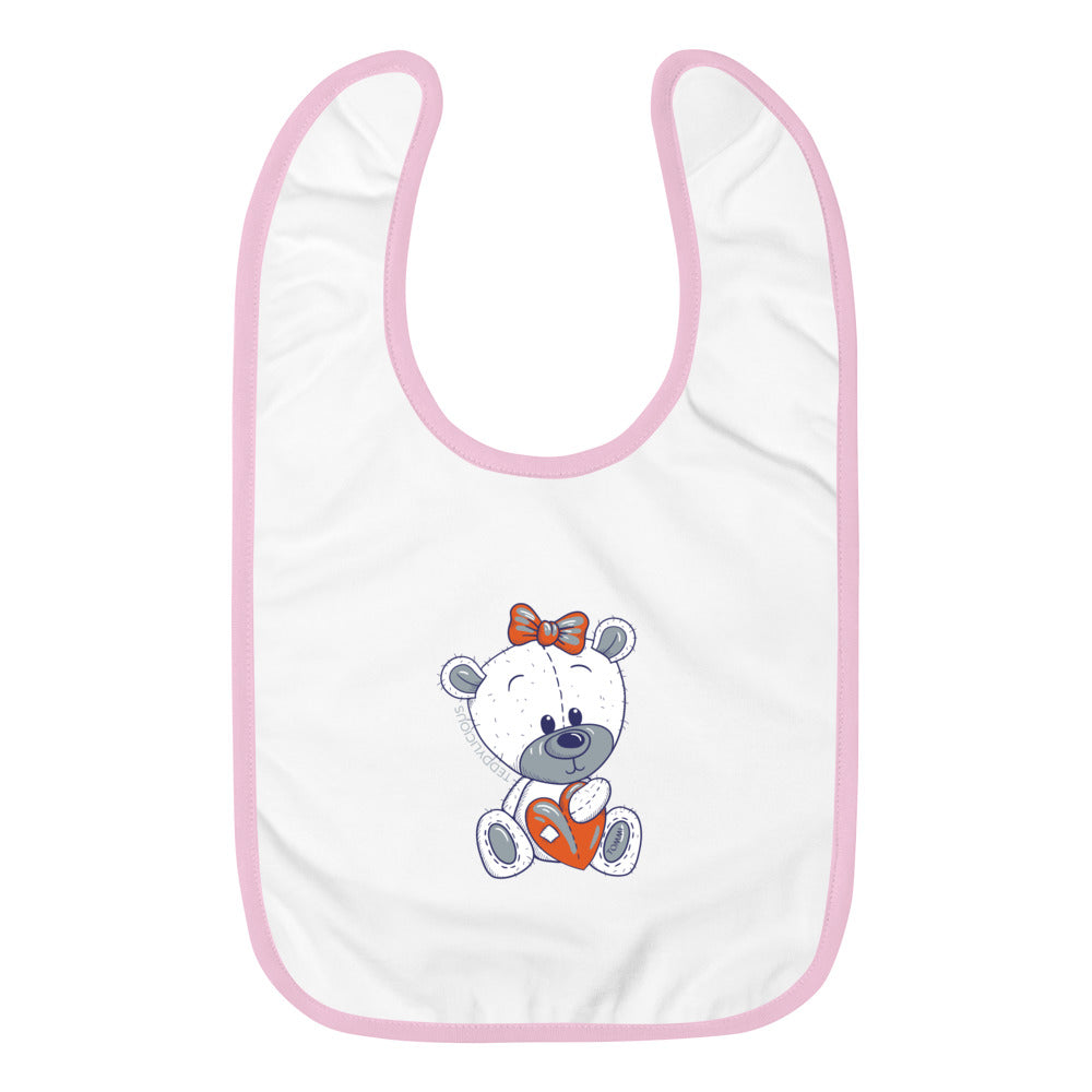 Teddylicious "Tommi" Embroidered Baby Bib