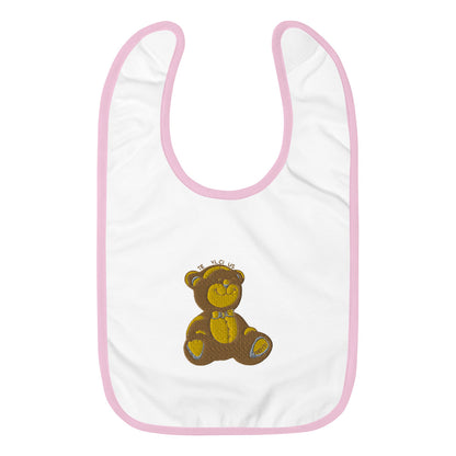 Teddylicious "Berti" Embroidered Baby Bib