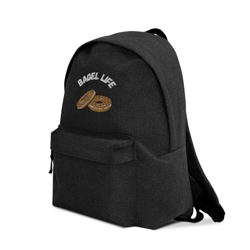 MYNY Hub "Bagel Life Embroidered Backpack