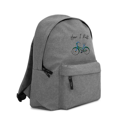 MYNY Hub "How I Roll" Embroidered Backpack