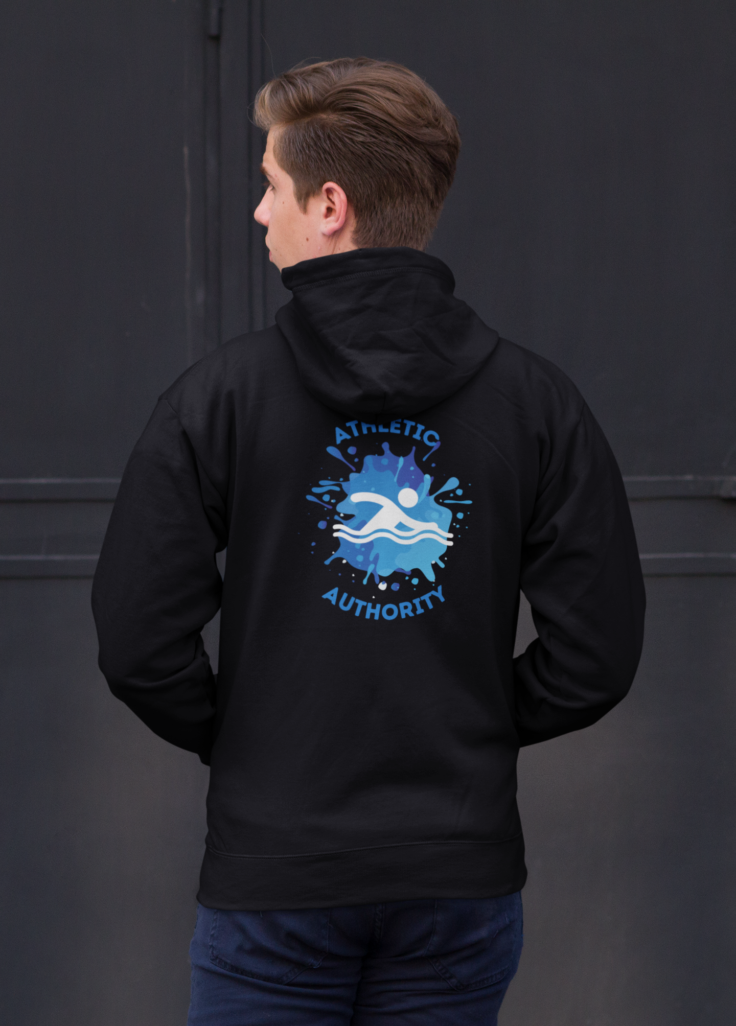 ATHLETIC AUTHORITY "Swim Splash" Unisex Lightweight Hoodie