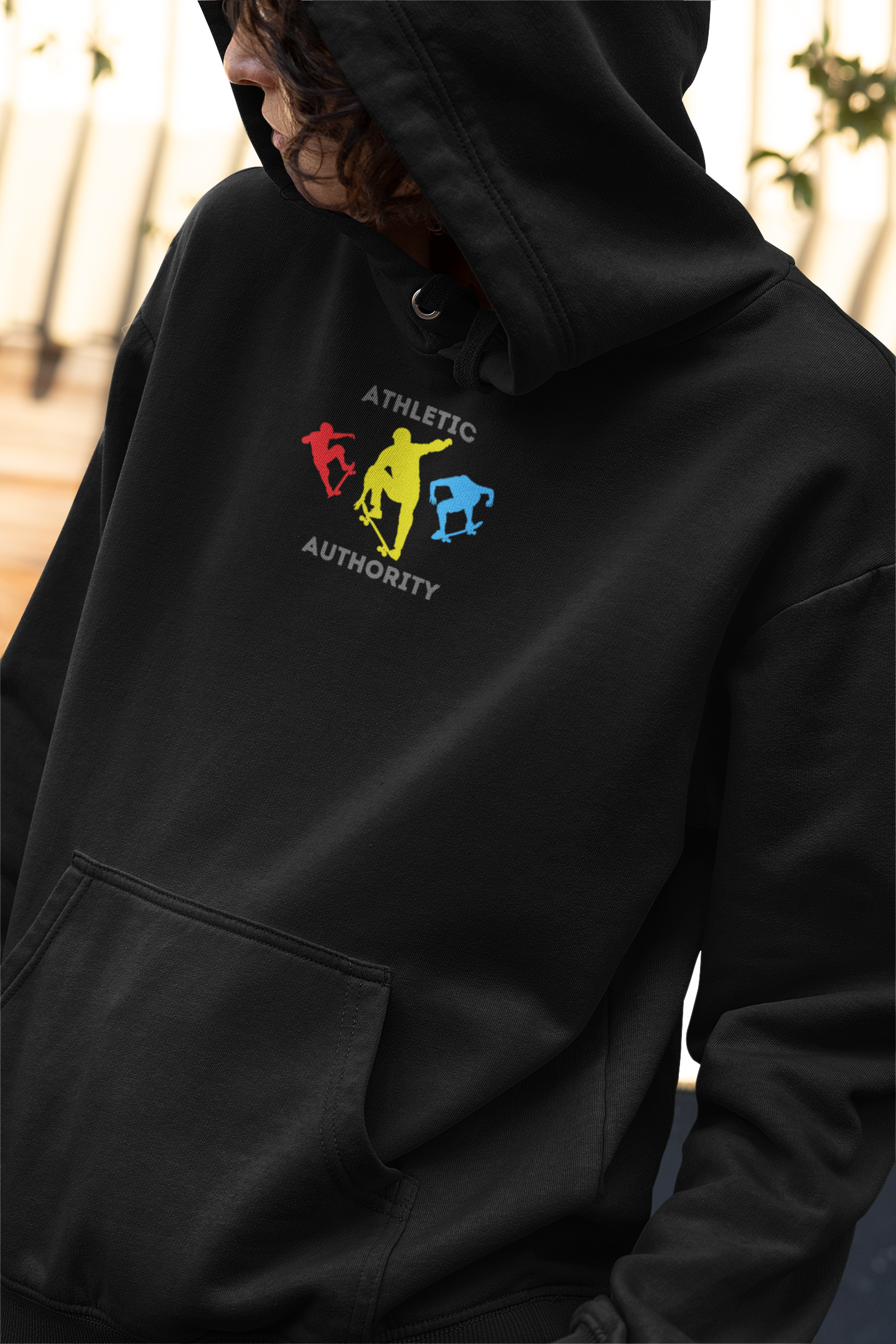 Athletic Authority "Skateboard" Unisex Lightweight Hoodie