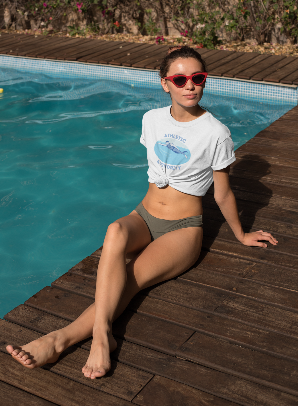 Athletic Authority "Swimming" PREMIUM Short-Sleeve Unisex T-Shirt