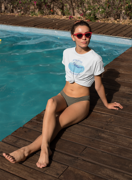 Athletic Authority "Swimming" Unisex Tri-Blend Short sleeve t-shirt