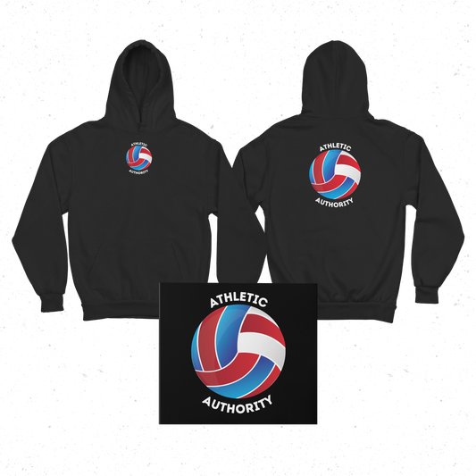 Athletic Authority "Volleyball Red, White and Blue" Unisex Lightweight Hoodie