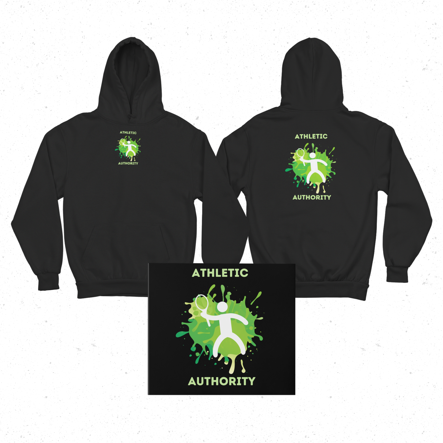 ATHLETIC AUTHORITY "Tennis Splash" Unisex Lightweight Hoodie