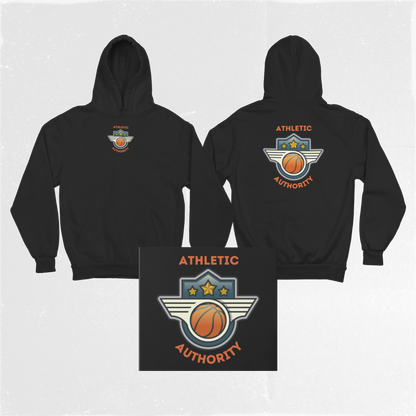 Athletic Authority Basketball Crest" Unisex Lightweight Hoodie