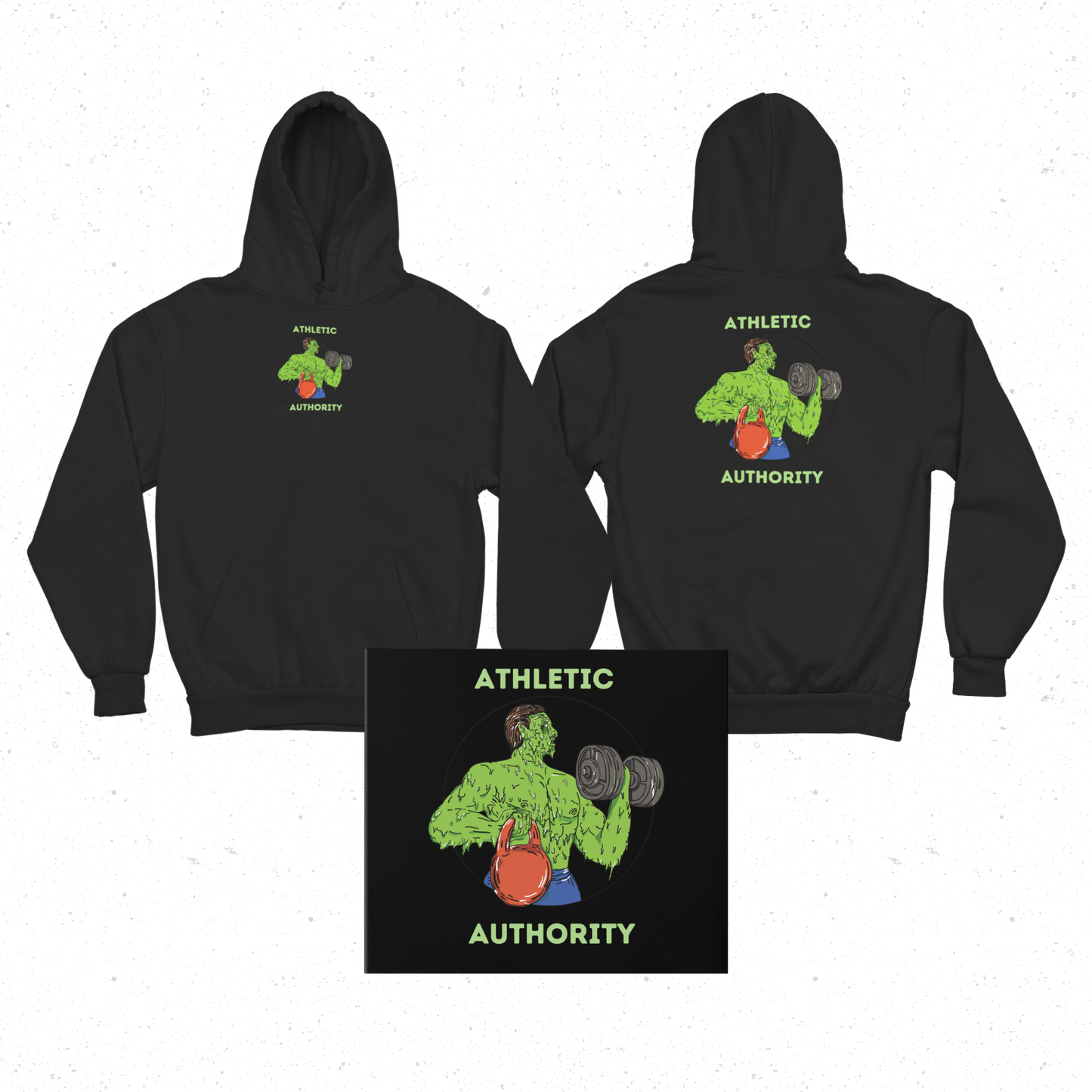 Athletic Authority  "Green Giant" Unisex Lightweight Hoodie