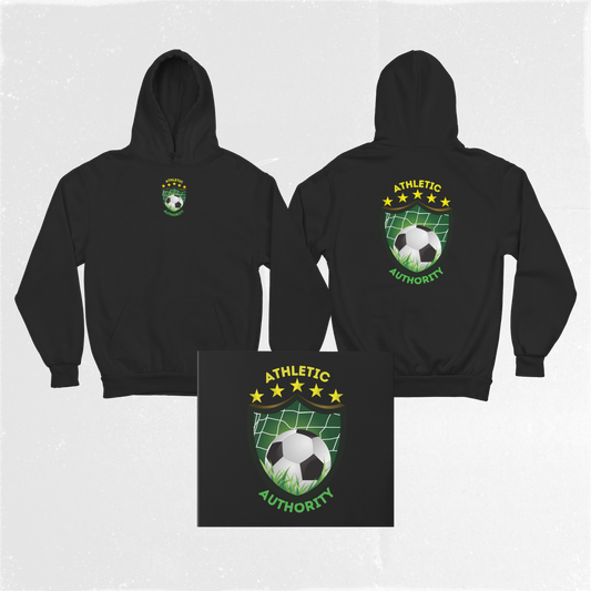 Athletic Authority "Soccer/Football Pitch Crest" Unisex Lightweight Hoodie