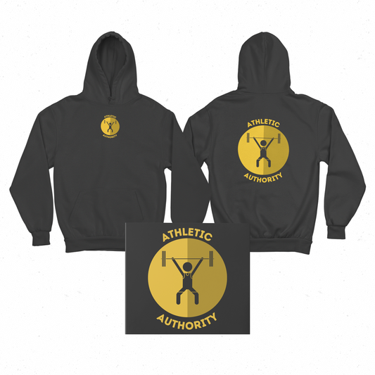 Athletic Authority "Weight Lifting Gold" Unisex Lightweight Hoodie