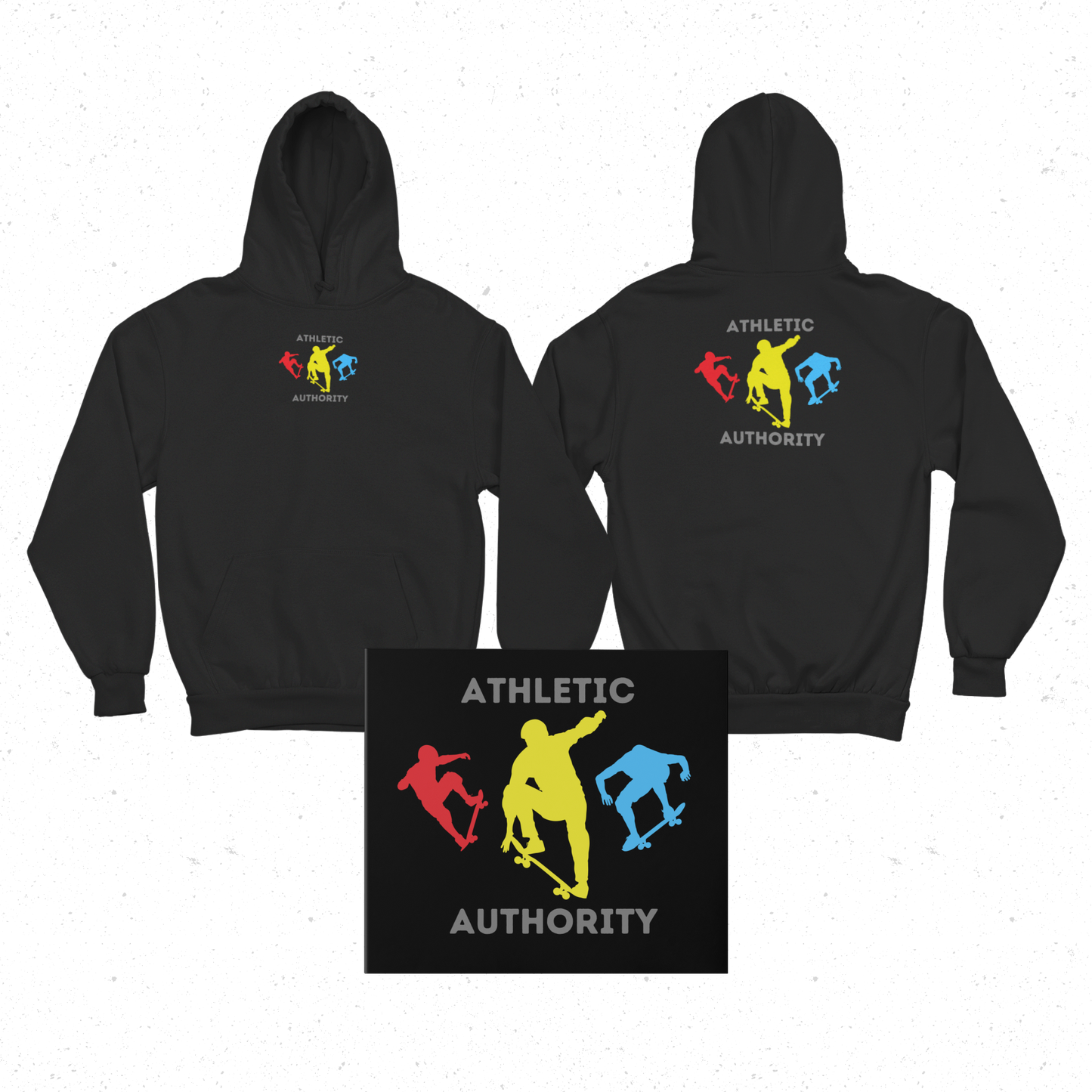 Athletic Authority "Skateboard" Unisex Lightweight Hoodie