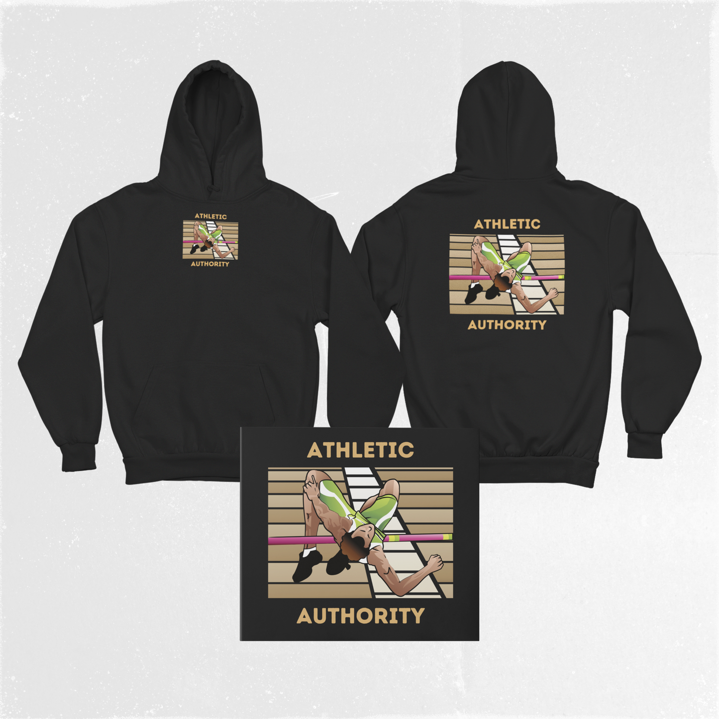 Athletic Authority "Fosbury Flop" Unisex Lightweight Hoodie