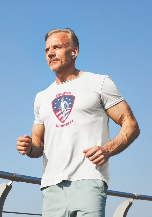 Athletic Authority "Runner USA" Unisex Tri-Blend Short sleeve t-shirt