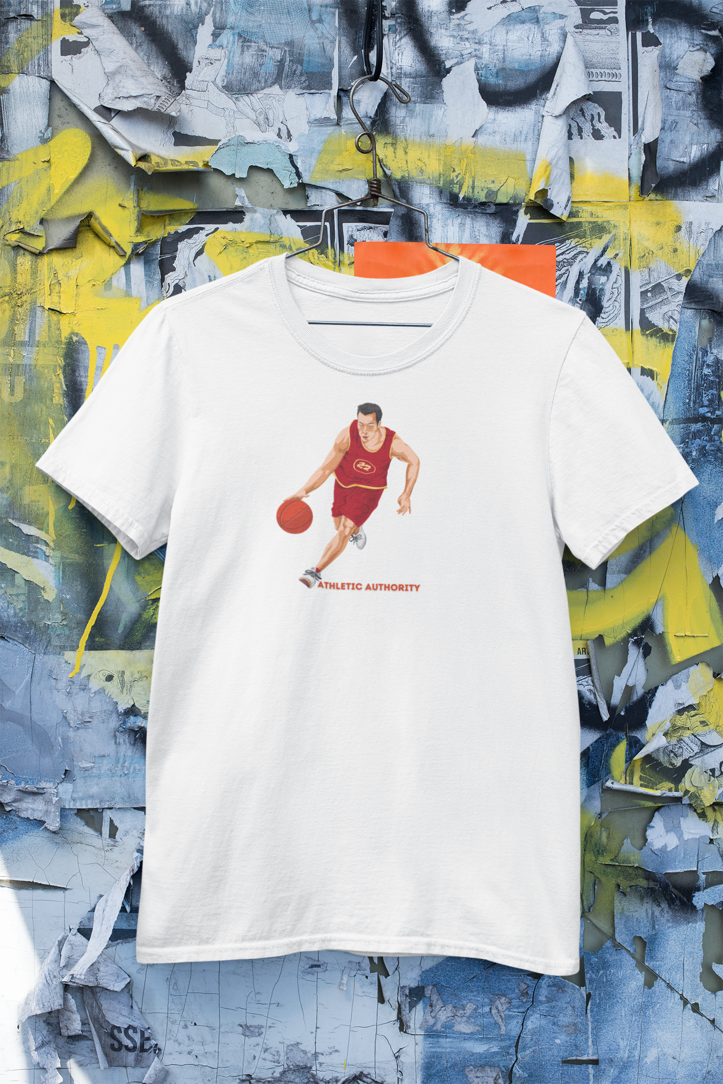 Athletic Authority "Basketball Push" Unisex Tri-Blend Short sleeve t-shirt