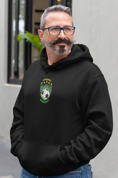 Athletic Authority "Soccer/Football Pitch Crest" Unisex Lightweight Hoodie