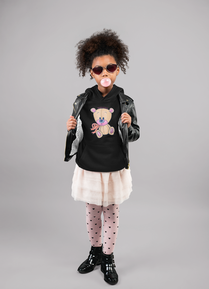 Teddylicious "Penny" Kids Hoodie child wearing hoodie