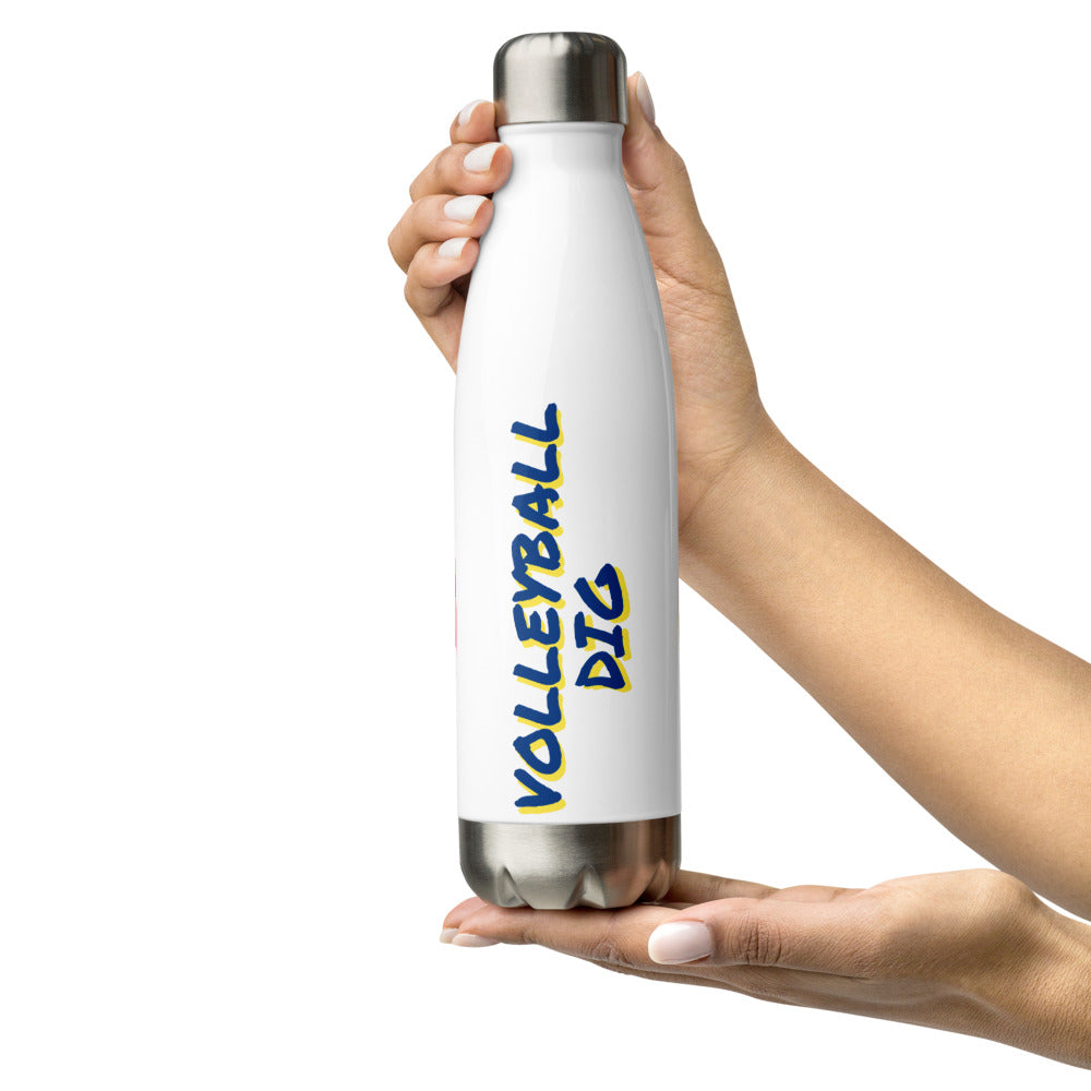 Athletic Authority "Volleyball Dig" Stainless Steel Water Bottle