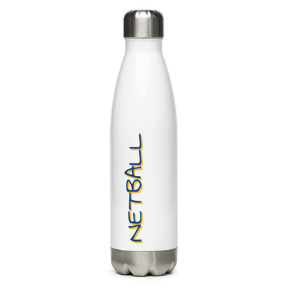 Athletic Authority "Netball Blue" Stainless Steel Water Bottle