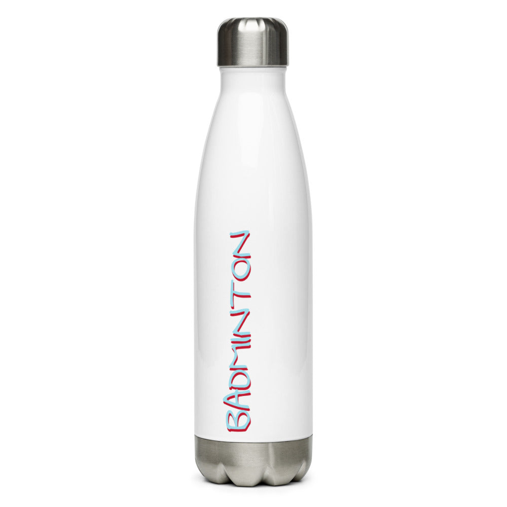 Athletic Authority"Badminton Shuttlecock" Stainless Steel Water Bottle