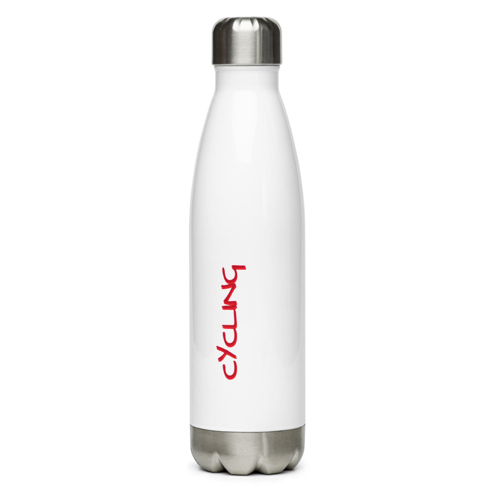 Athletic Authority "Cycling Wheel" Stainless Steel Water Bottle