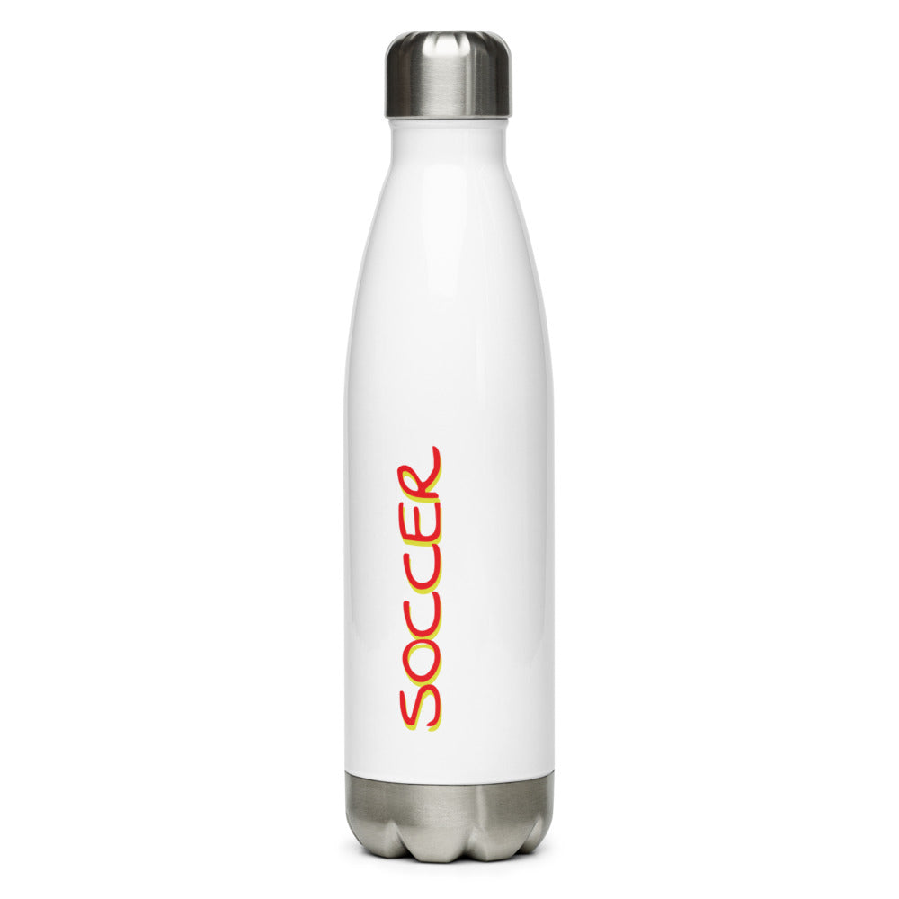 Athletic Authority "Soccer Red" Stainless Steel Water Bottle