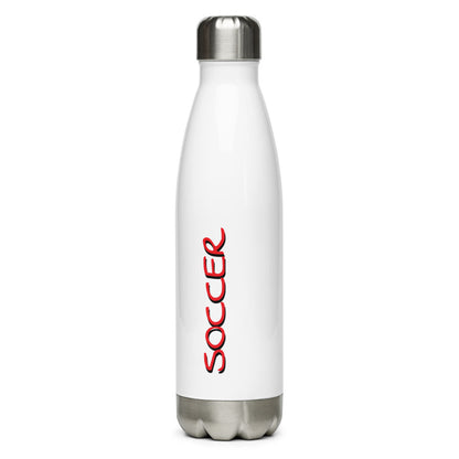 Athletic Authority "Soccer Flame" Stainless Steel Water Bottle
