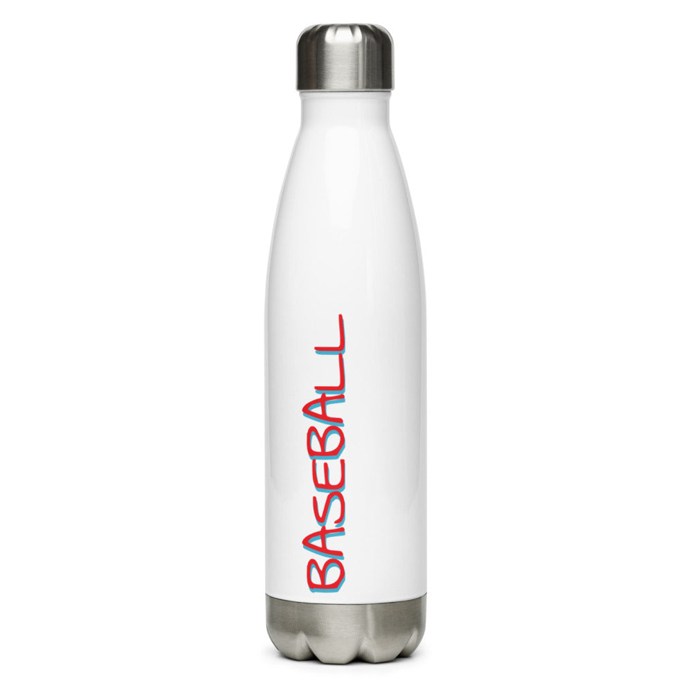 Athletic Authority "Baseball Swing" Stainless Steel Water Bottle