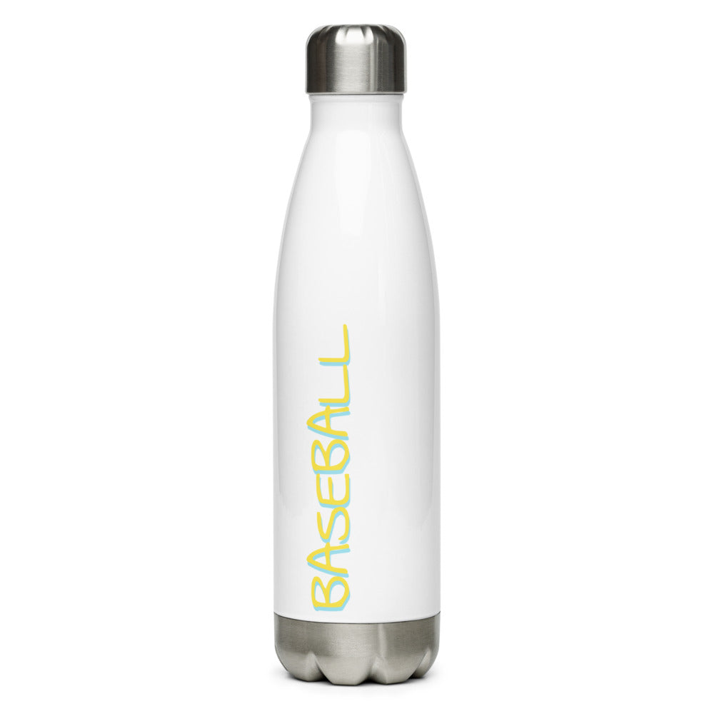 Athletic Authority "Baseball Hit" Stainless Steel Water Bottle