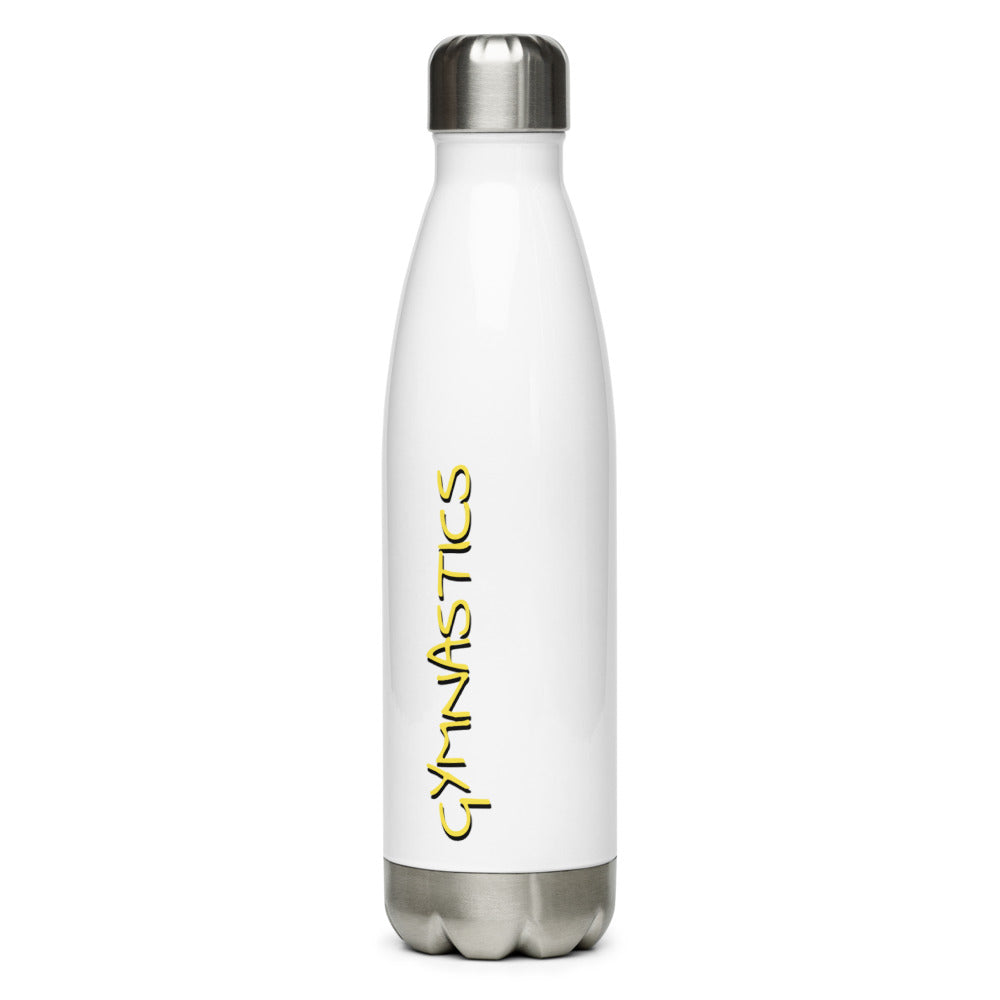 Athletic Authority  "Gymnastics Yellow" Stainless Steel Water Bottle