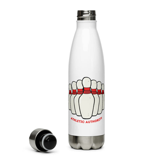 Athletic Authority "Bowling Pins" Stainless Steel Water Bottle