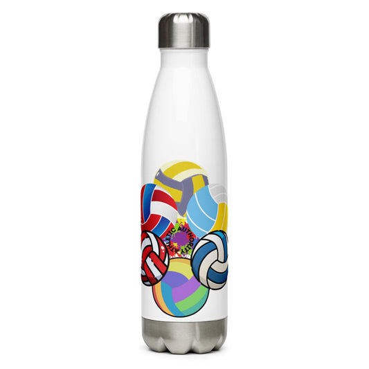 Athletic Authority "Volleyball Balls" Stainless Steel Water Bottle