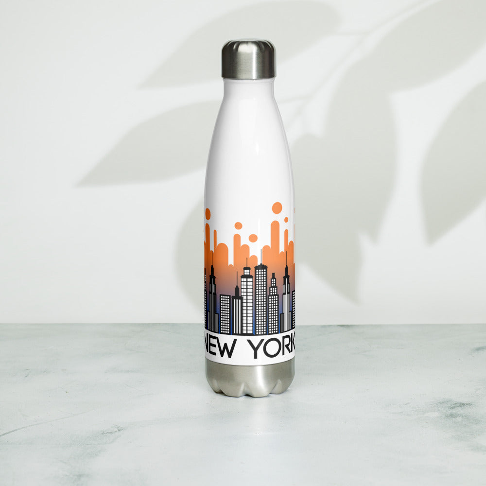 MYNY Hub "Bubblin' SKYLINE" Stainless Steel Water Bottle