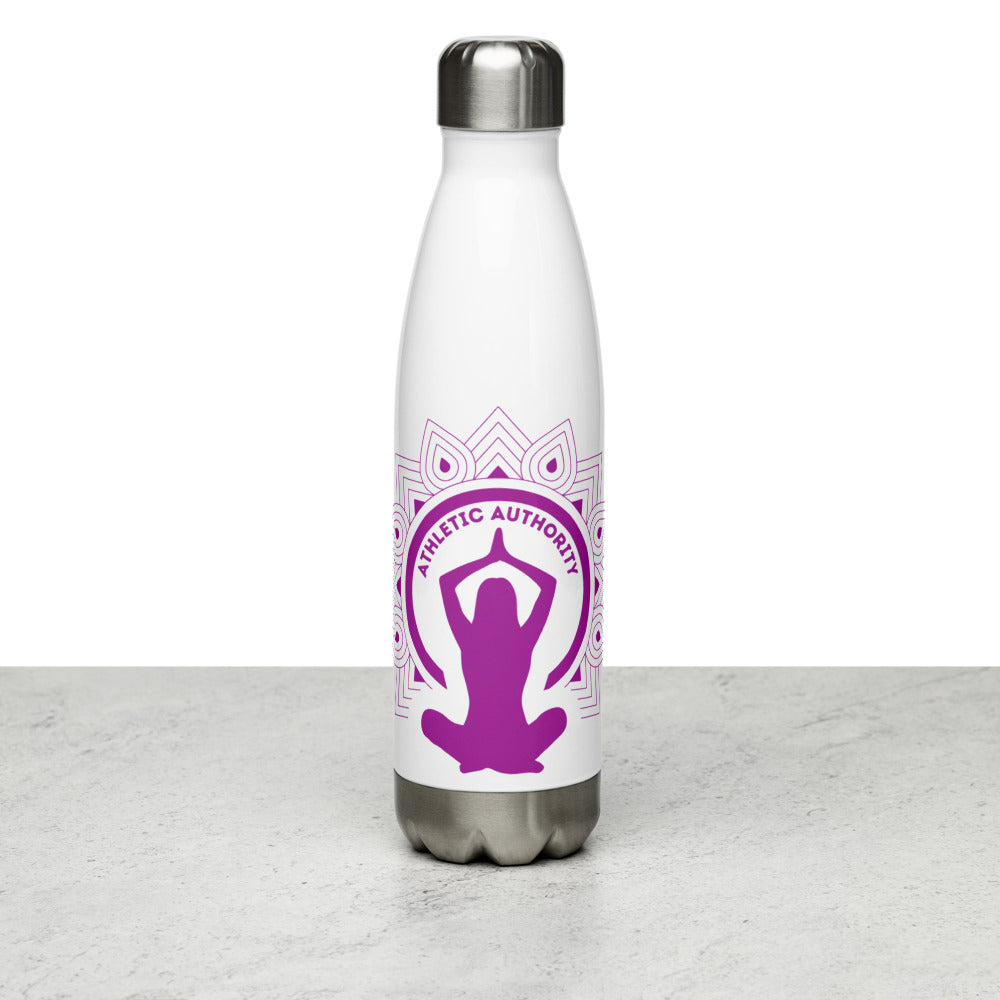 Athletic Authority "Yoga Namaste" Stainless Steel Water Bottle