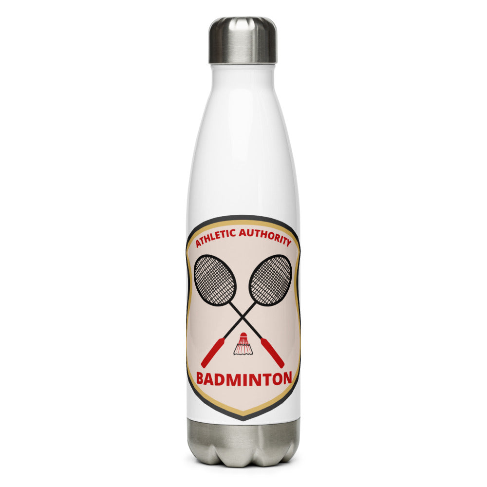 Athletic Authority"badminton" Stainless Steel Water Bottle