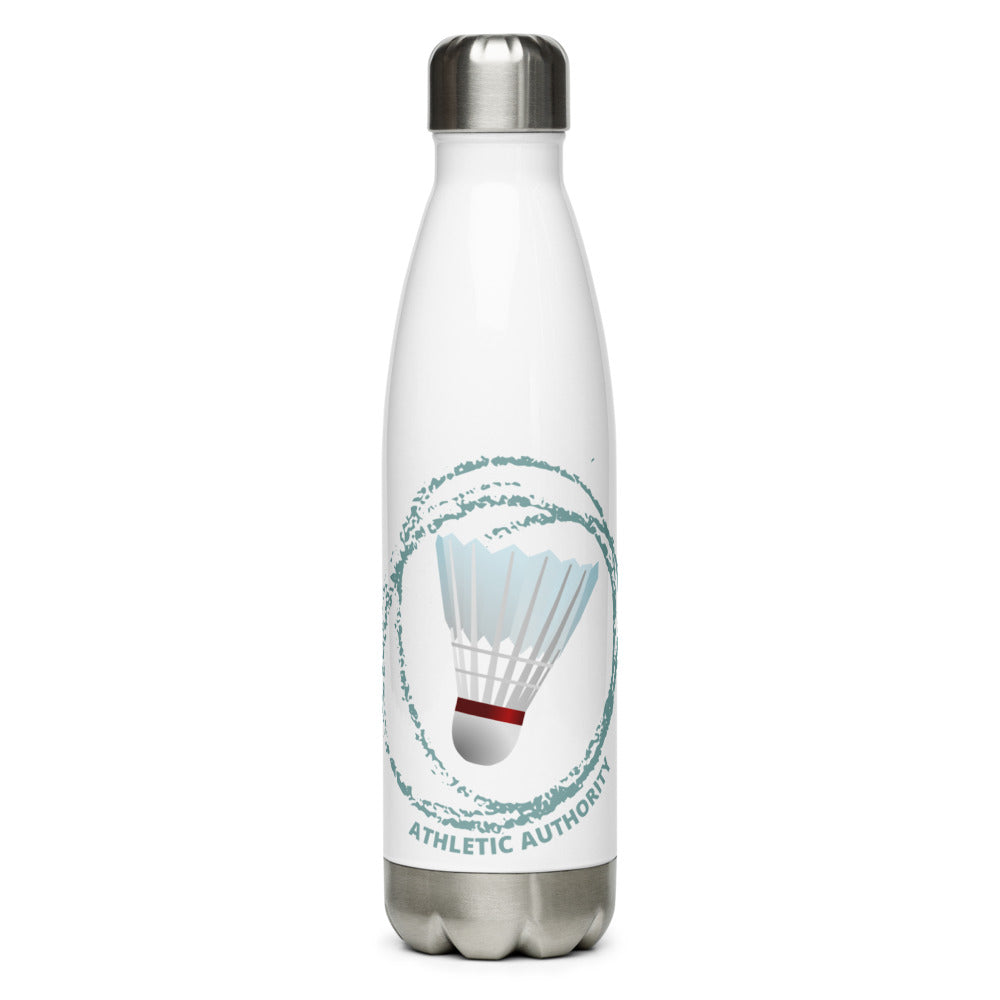 Athletic Authority"Badminton Shuttlecock" Stainless Steel Water Bottle