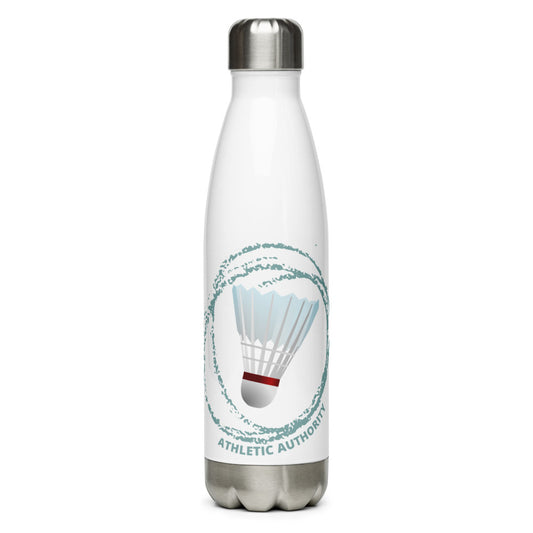 Athletic Authority"Badminton Shuttlecock" Stainless Steel Water Bottle