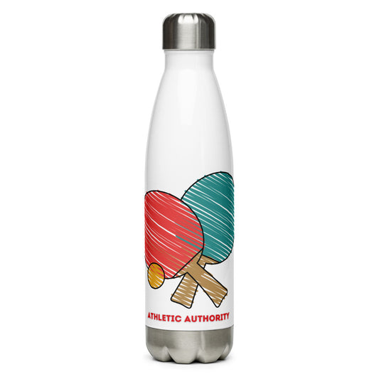 Athletic Authority "Table Tennis Scratch" Stainless Steel Water Bottle