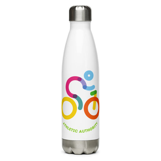 Athletic Authority "Cycling Rainbow" Stainless Steel Water Bottle
