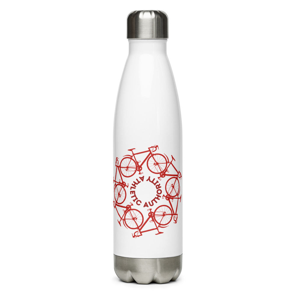 Athletic Authority "Cycling Wheel" Stainless Steel Water Bottle