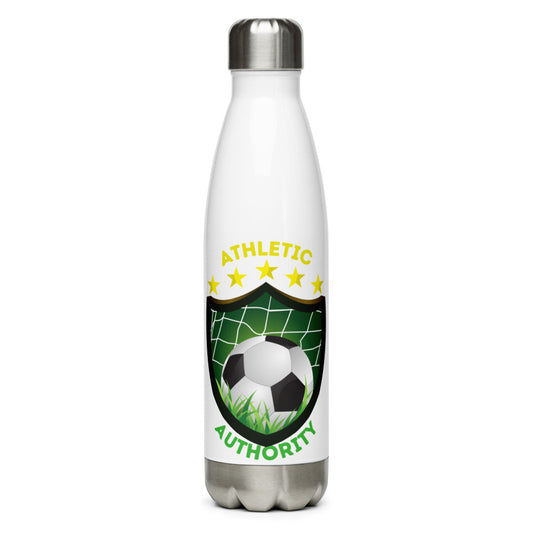 Athletic Authority "Soccer Pitch" Stainless Steel Water Bottle