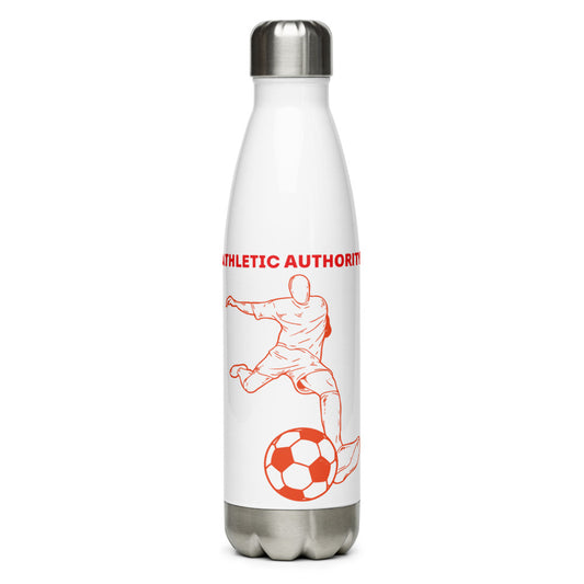 Athletic Authority "Soccer Blast" Stainless Steel Water Bottle