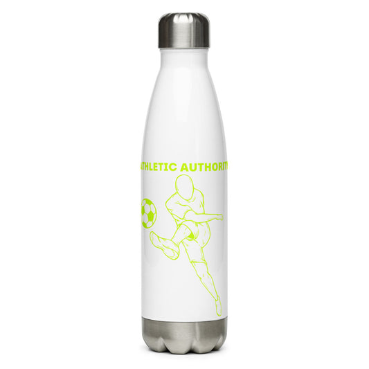 Athletic Authority "Soccer Kick" Stainless Steel Water Bottle